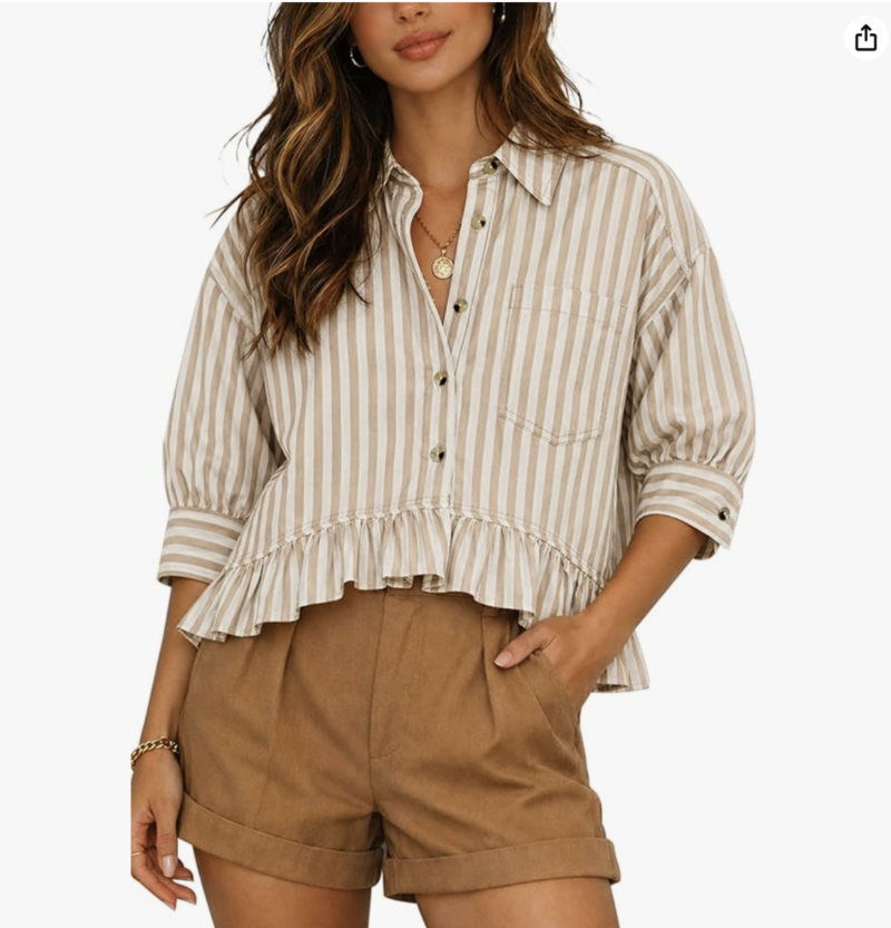 striped blouse